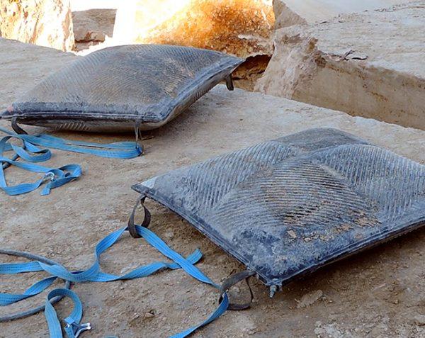 Coussins de levage pneumatiques - Coussins de levage pneumatiques pour l'extraction de blocs