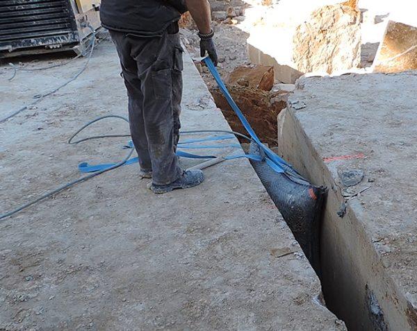 Coussins de levage pneumatiques - Coussins de levage pneumatiques pour l'extraction de blocs