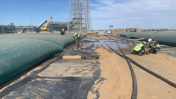 Réservoir d'eau pour chantiers de construction